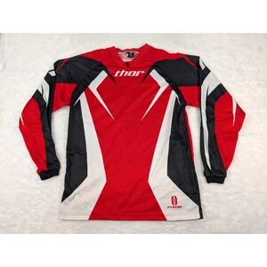 Thor‎ Phase MX Race Jersey Men's S Red Black Series #2008 Motorcycle Motocross